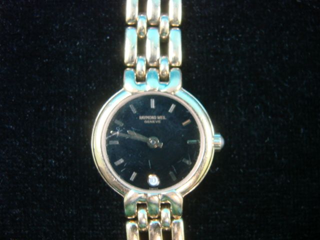 Raymond Weil 9938 10K Gold GP Round Face Ladies Watch  