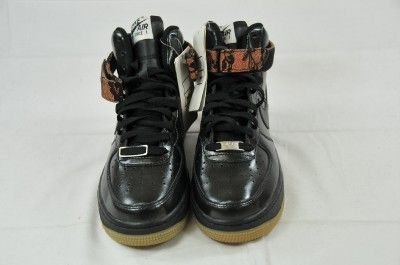 NIKE AIR FORCE 1 SAMPLE HIGH WOMENS BLACK STRAP BLACK 7 (#4217)  