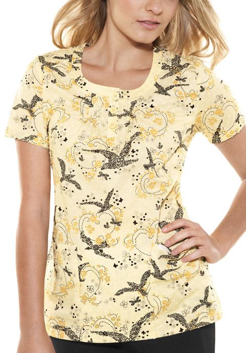 SCRUB Free Bird Cherokee Pin Tuck Top 2816 FBIR  