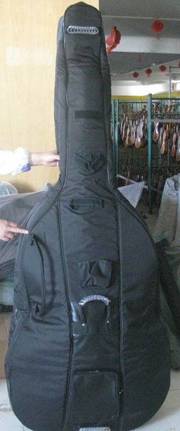 Soft sponge upright bass bag 3/4,waterproof cloth  