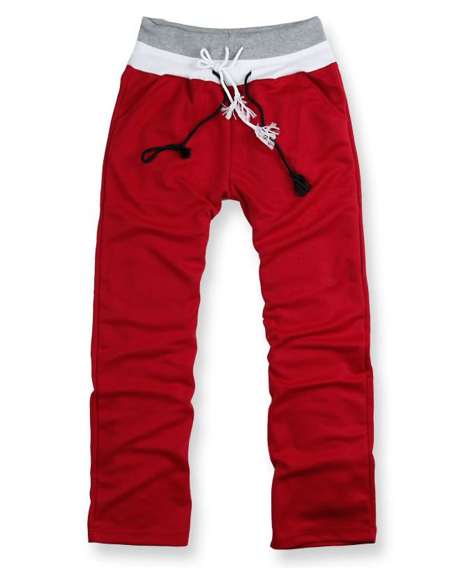 FANCYQUBE MENS CLASSIC STRAIGHT FLEECE SWEATPANTS 1250  