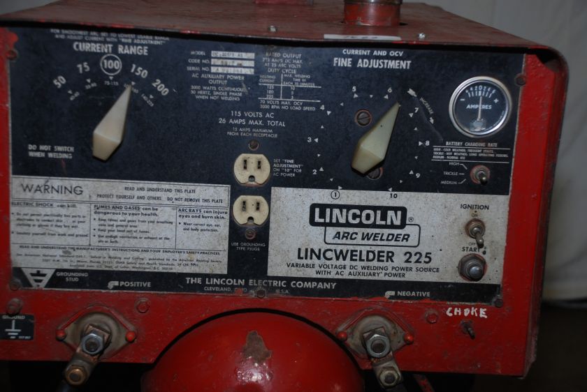 Lincoln Lincwelder 225 GAS POWERED STICK WELDER ENGINE DRIVEN INV=1466 