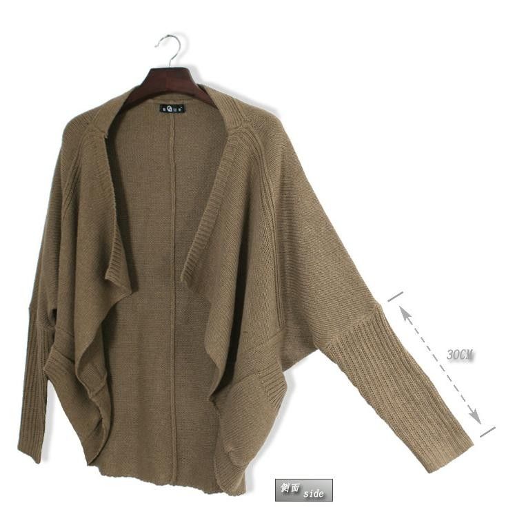 new autumn baggy cardigan batwing top sweater outwear jacket coat 2 
