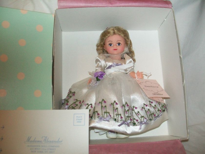 MADAME ALEXANDER 8 Wisteria Flower Girl no. 30370 New in Box 2001 