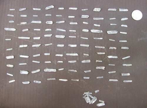 100+ Water Clear Arkansas Crystal Needle Points Jewelry  