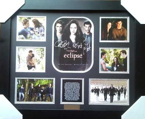 TWILIGHT SAGA ECLIPSE SIGNED FRAMED LIMITED EDITION NEW  