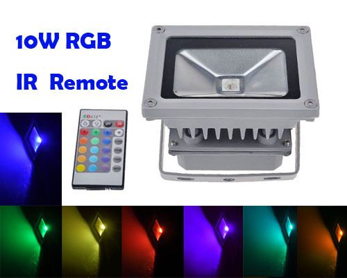 10W RGB Flash LED Flood Light Wall Pack Washer Lamp New  