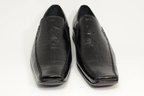 DELLI ALDO ITALIAN STYLE DRESS SHOES BLACK 355 Men  