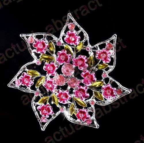 FREE FLOWER 6Xbrooch pin W Swarovski Crystal wholesale  