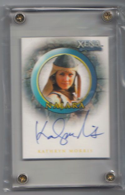 XENA KATHRYN MORRIS (COLD CASE) AS NAJARA AUTO CARD  