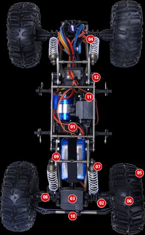 Team Losi Comp Crawler Novak Goat 3S Vanquish Wheels  