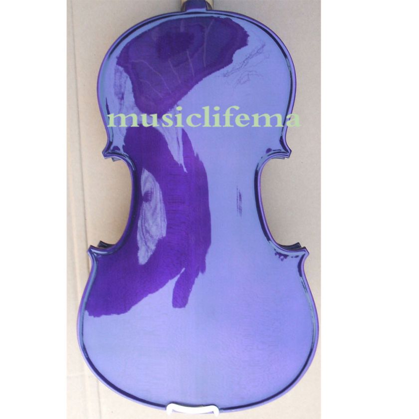 PURPLE 4/4 violin outfit beautiful shape bow+case+rosin  