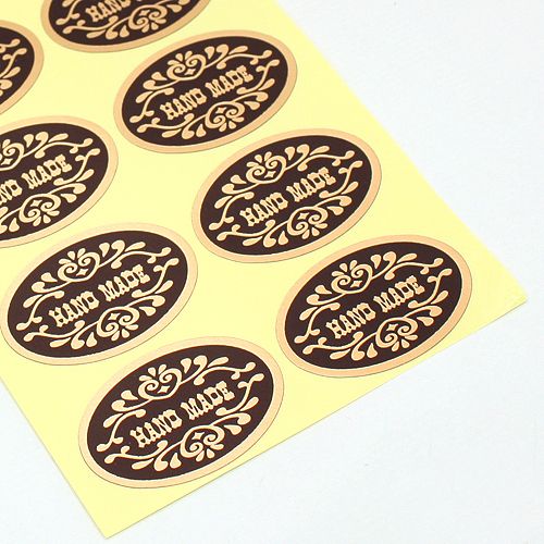 HAND MADE   Gift Seals Sealed Set 3 Sheets 84 Stickers  