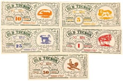 Old Tucson Money Complete Set 1940  