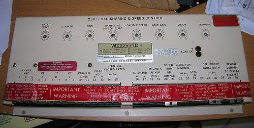 Woodward 2301 Load Sharing & Speed Cntr Onan WE genset  