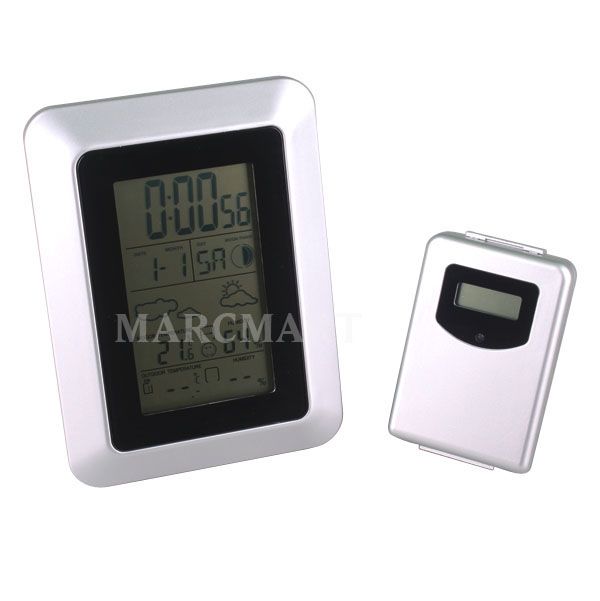 RF LCD Weather Station Clock Indoor/Outdoor Thermometer (OT237)