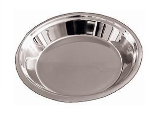 Round Wide Lip Stainless Steel PIE PAN 18/8 Guage  