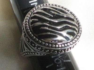 Premier Designs Jewelry SAFARI ring ANTIQUED RHODIUM SILVER size 8 