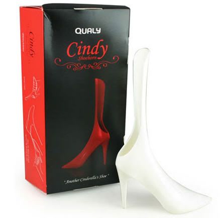 CINDY WHITE High Heel SHOE HORN Quirky Gift Boxed New  