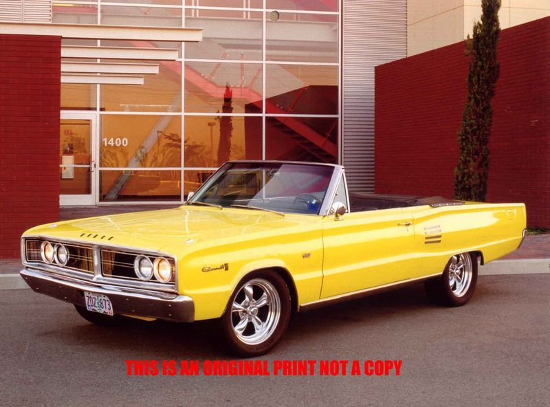 1966 Dodge Coronet 500 Convertible muscle car print  