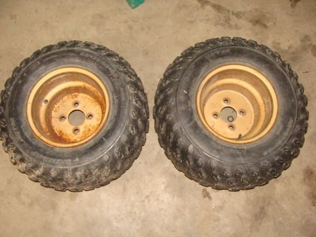   88 POLARIS TRAIL BOSS 250r/es TRAILBOSS REAR WHEELS TIRES RIMS ATV 10