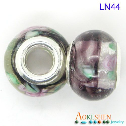 1x Enamel Glaze European Bead Fit Charm Bracelet LN44  