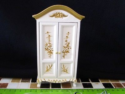   Miniature Victorian Bedroom Furniture  WARDROBE Bed Barbie Blythe Home