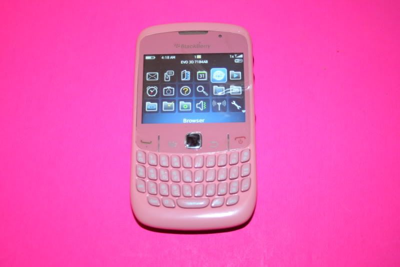 METRO PCS BLACKBERRY CURVE 8530 CELL PHONE PINK 2MP WiFi CDMA GPS MMS 