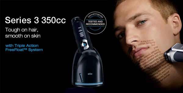 BRAUN SERIES 3  350cc SHAVER SYSTEM CORDLESS  