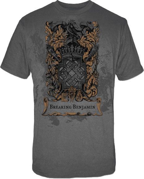 Breaking Benjamin   Heraldry Logo   Official T SHIRT Sizes S M L XL 