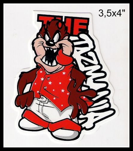 C7 TAZMANIA DEVIL CARTOON STICKER DECAL VINYL 3,5X4  