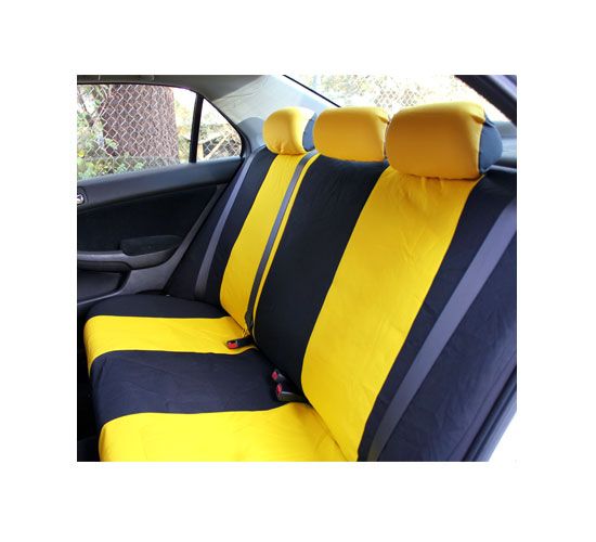 Universal Car Seat Cover yellow Color 5 Headrest Cover 0205061115001 