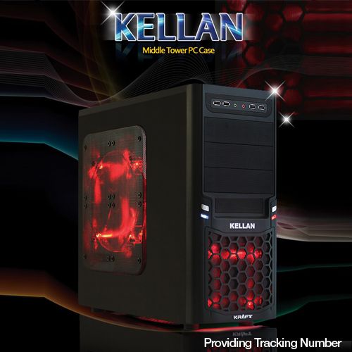   KELLAN Midle Tower PC CoolingSystem ATX chassis Computer Case  