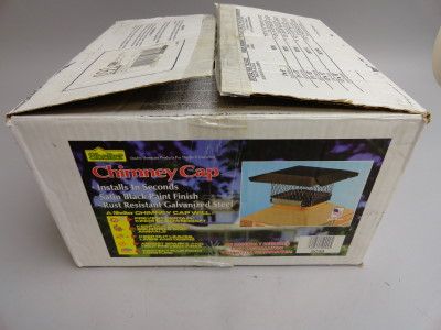 NEW HY C SHELTER 9 X 9 CHIMNEY CAP SC99 BLACK GALVANIZED STEEL 