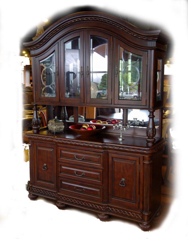 Mahogany China Cabinet Display Case Lighted  