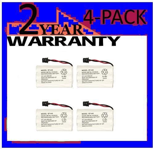 4x Cordless Home Phone Battery for Uniden BT 446 BT446  