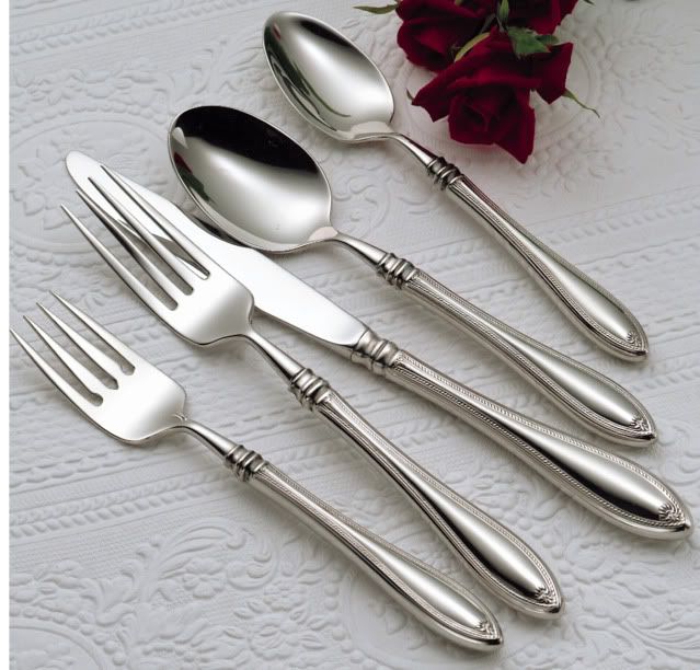 ONEIDA Sheraton Flatware 18/10 Stainless Steel 5 piece Set  