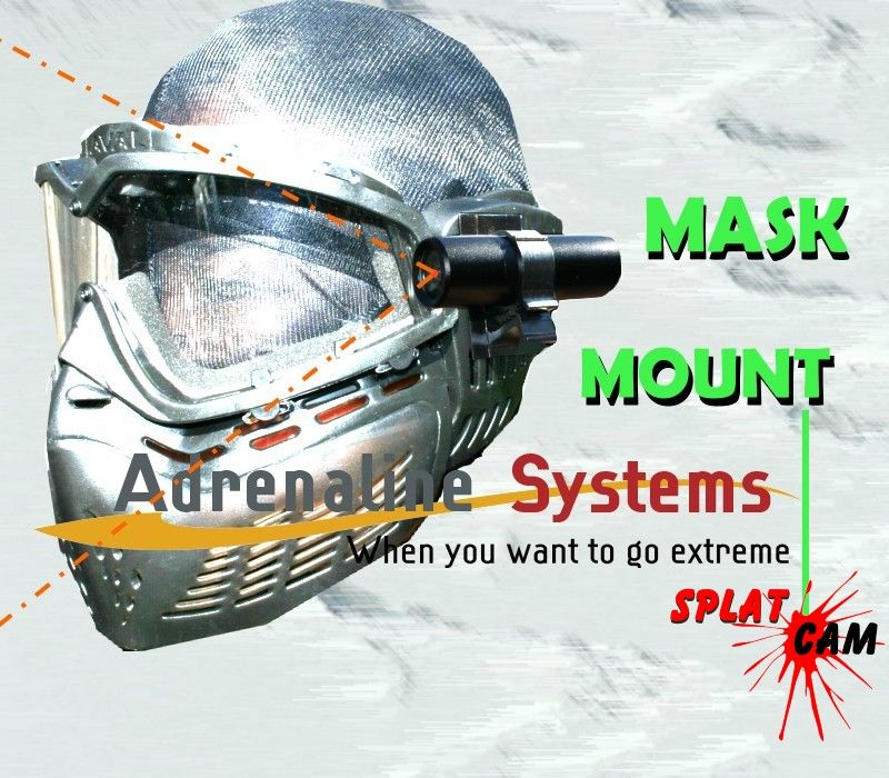 580 SONY PAINTBALL SPLAT CAM MASK GUN HELMET CAMERA KIT  