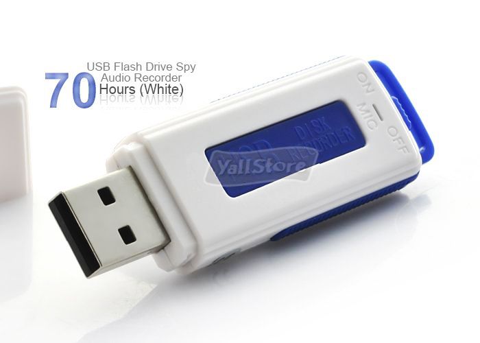   UR 08 USB pen Drive digital Audio voice Recorder 70 Hours Blue  