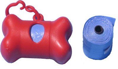 Dog Poop Bag Dispenser with Refill Garbage Clean up Bag  