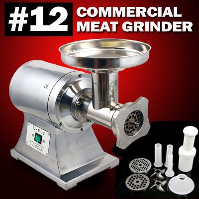   Commercial Stainless Steel Automatic Electric Meat Grinder #12 No12