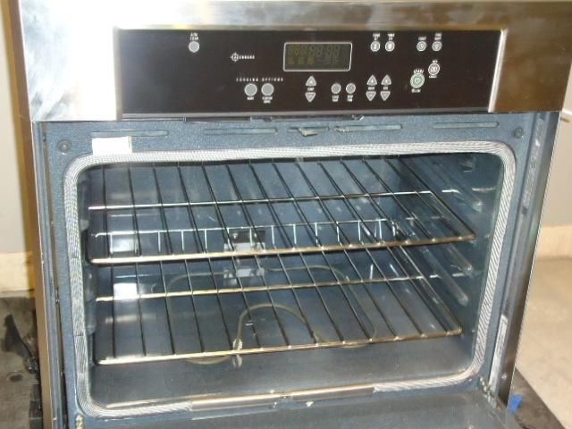 WHIRLPOOL 30 SINGLE ELECTRIC WALL OVEN RBS305PVS STAINLESS STAIN ON 