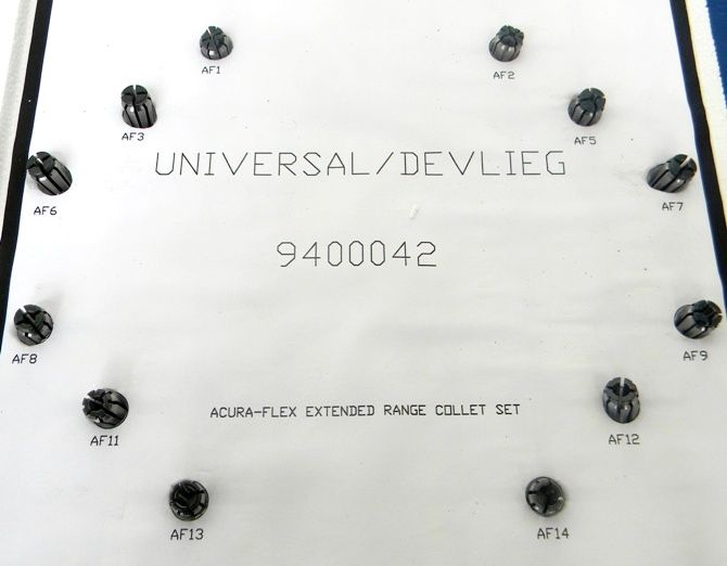 UNIVERSAL/DEVLIEG ACURA FLEX 1/4 COLLET SET  