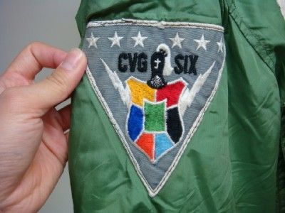   VIETNAM WAR WEP USN WINTER FLIGHT JACKET SZ 42R KILLER PATCH  