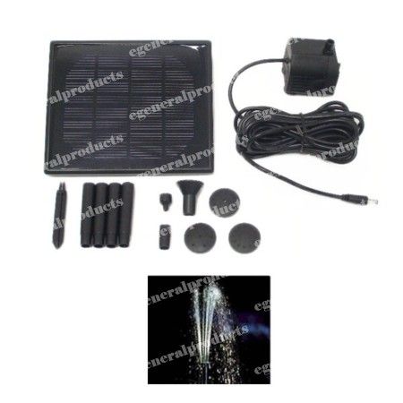 Watt Solar Fountain Pond Water Pump Panel Brushless  