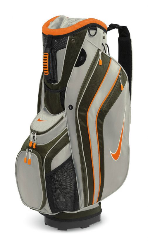 New NIKE SPORT CART Golf Bag   GRANITE/SAFETY ORANGE/SMOKE  