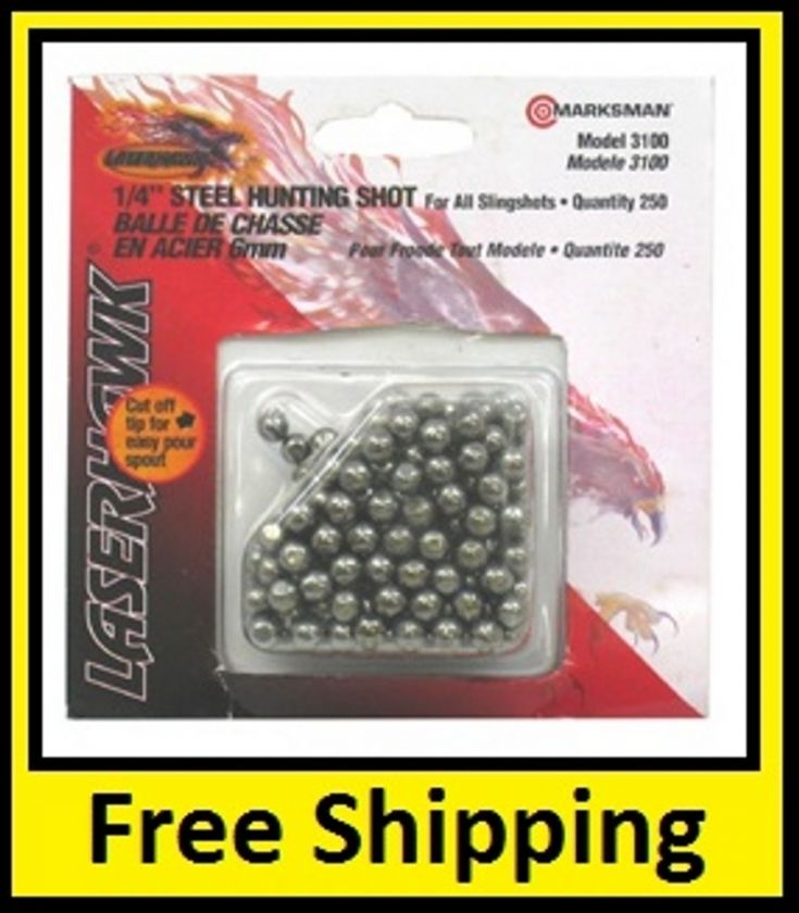 Marksman Laserhawk 1/4 Slingshot Hunting Ammo (1 Pkgs)  