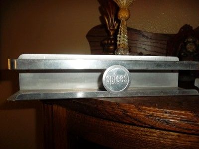 VINTAGE ALUMINUM SPICE RACK 1950S TRAVEL TRAILER OR HOME SO SWEET 