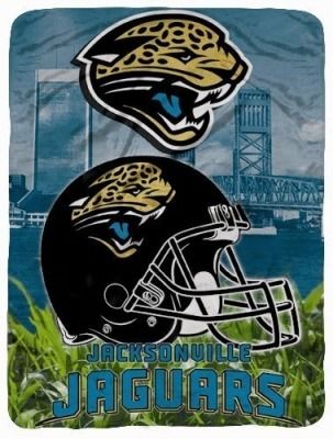 Jacksonville Jaguars New Arrival Royal Plush Raschel Throw/Blanket 