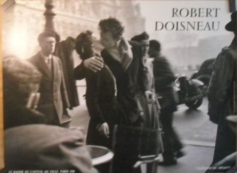 Robert Doisneau recent printing of 1950 photo Le Baiser De LHotel de 